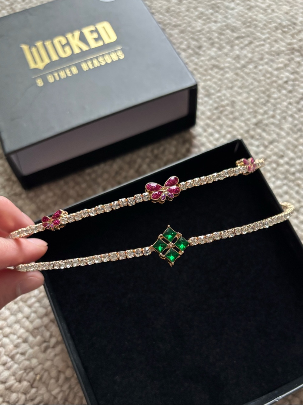 8 Other Reasons x Wicked 18k Gold Plated Choker Necklace Set - Butterfly Crystal